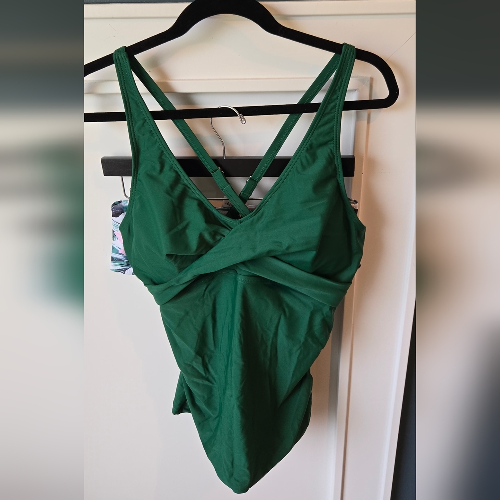 Twist Front Tankini Swimsuits For Women Tummy Control Swimwea #188 - Picture 3 of 7
